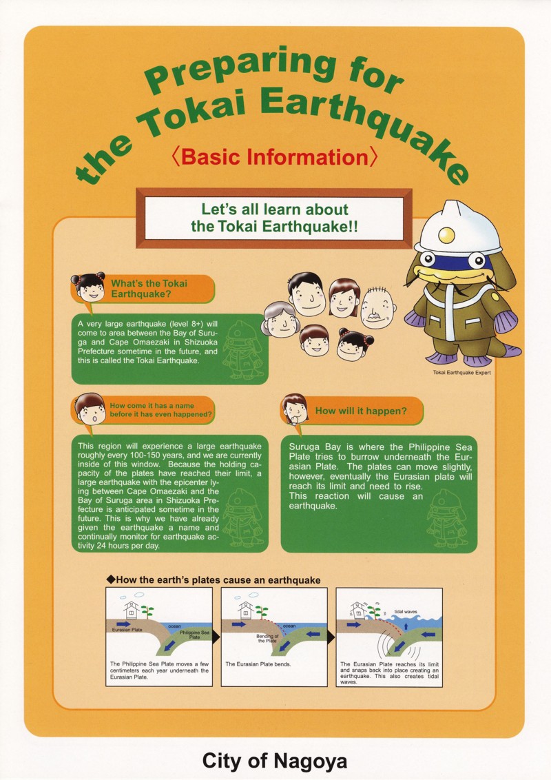 Preparing for the Tokai Earthquake
Basic Information(Cover)